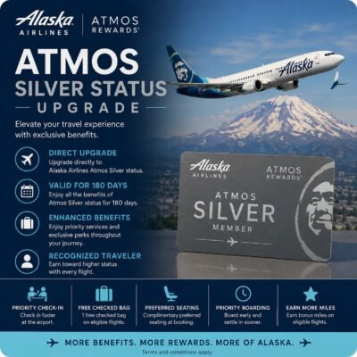 Alaska Airlines Atmos Silver Status Upgrade