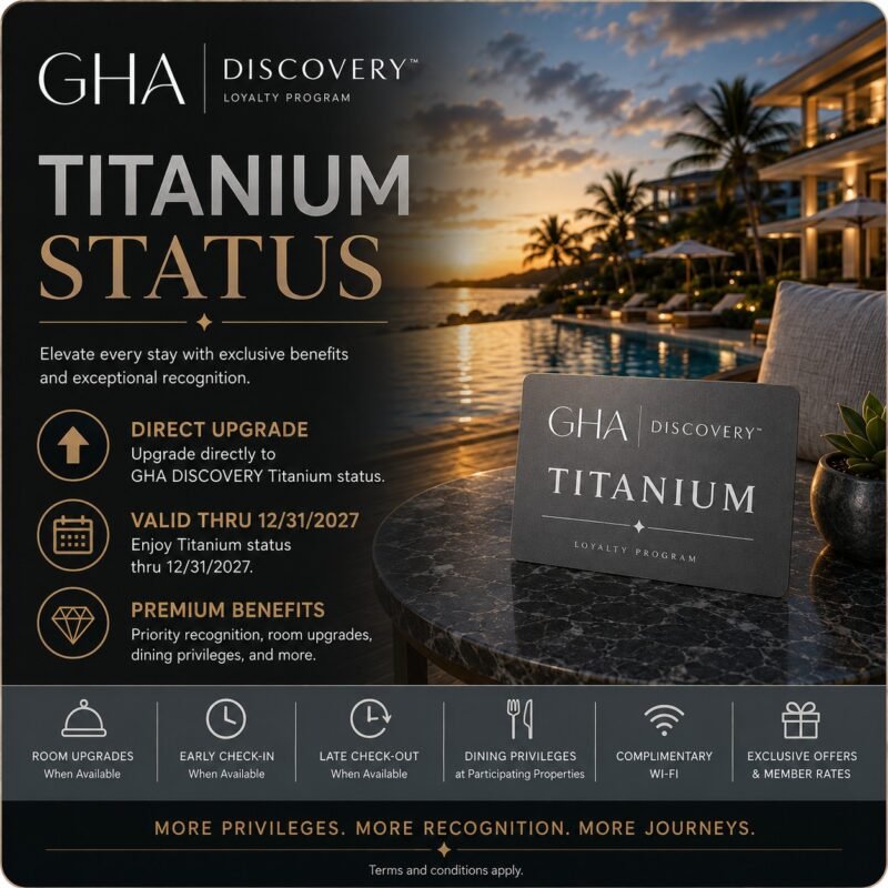 GHA DISCOVERY Titanium Status – 12/31/2027