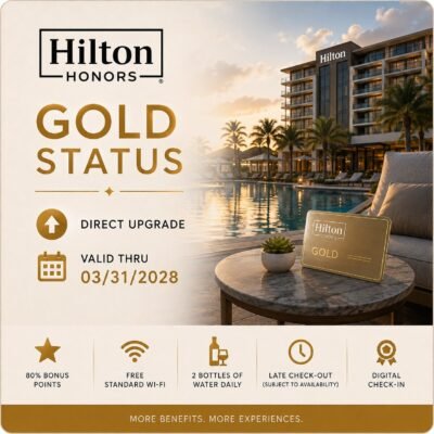 Hilton Honors Gold Status Upgrade
