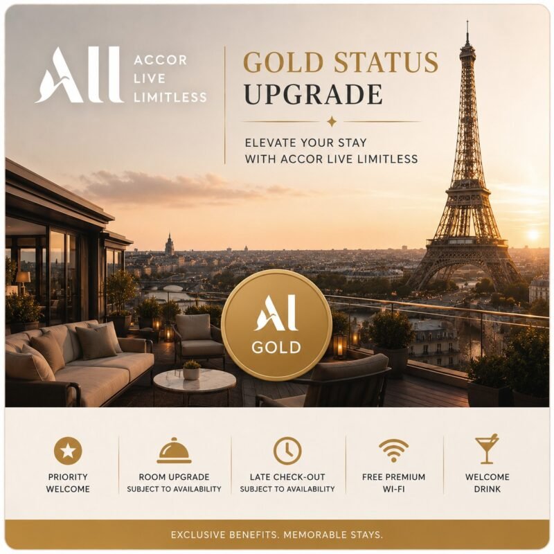 ALL Accor Gold Status for 365 Days
